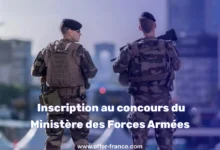 Inscription au concours du Ministère des Forces Armées 2025