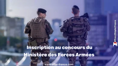 Inscription au concours du Ministère des Forces Armées 2025