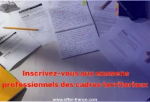 Inscrivez-vous aux examens professionnels des cadres territoriaux